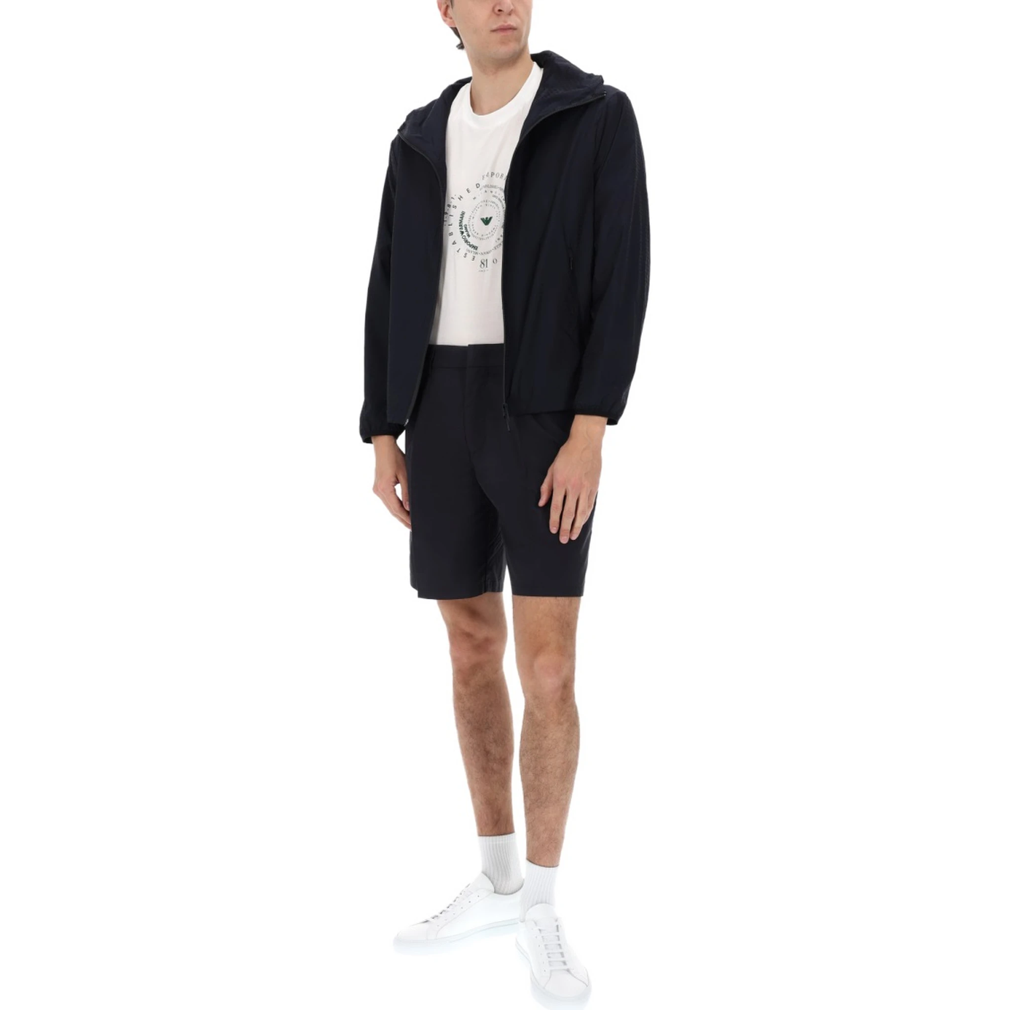 GIACCA CON ZIP E CAPPUCCIO