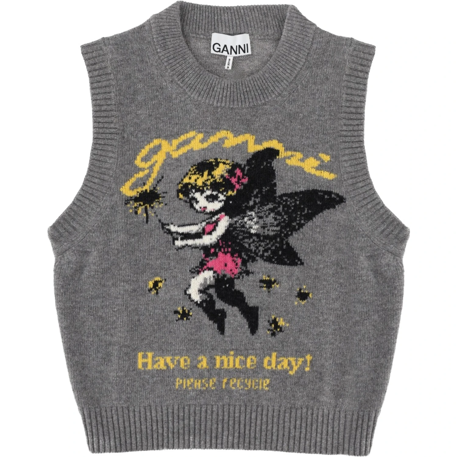 GILET CON GRAFICA