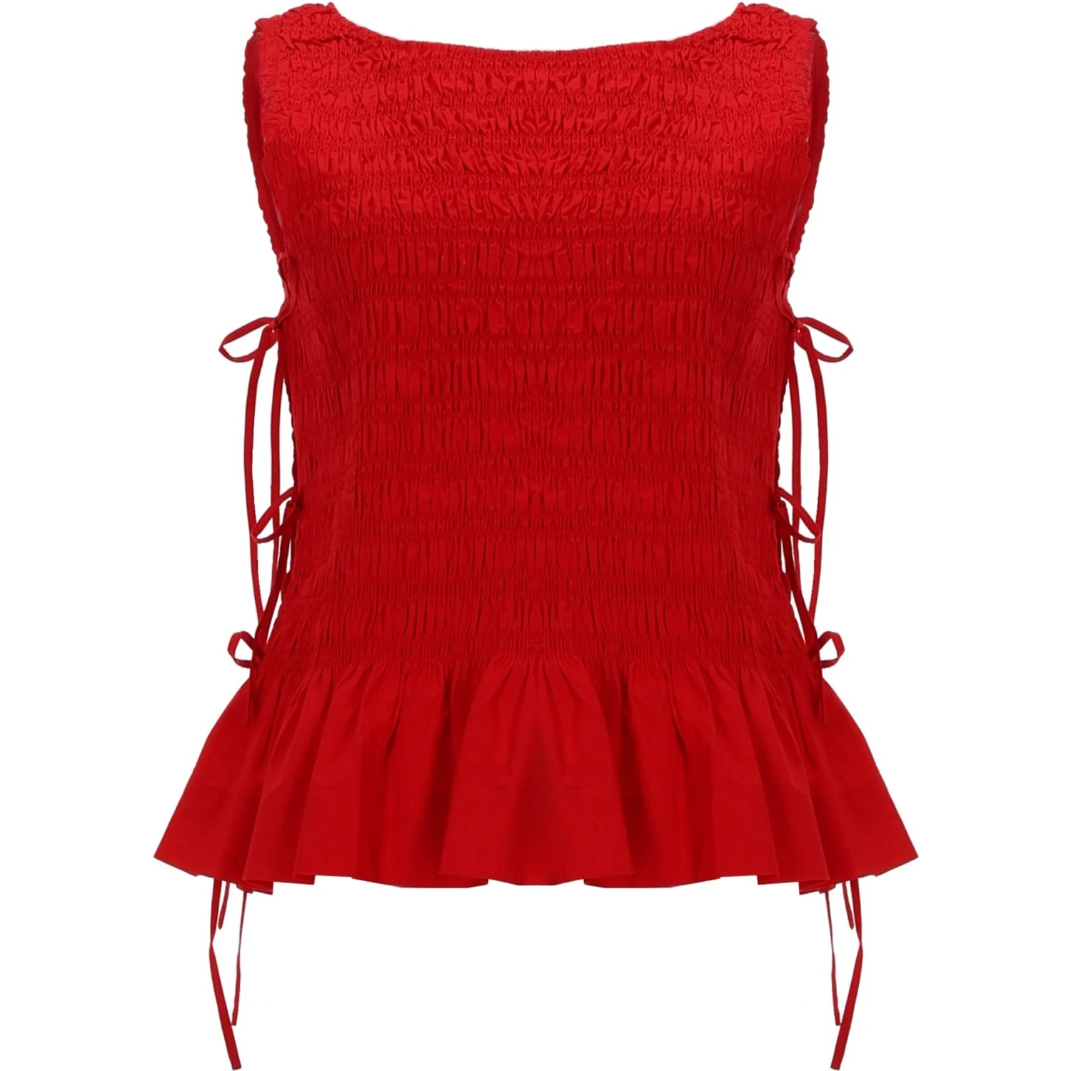 TOP "SMOCK" CON LACCI