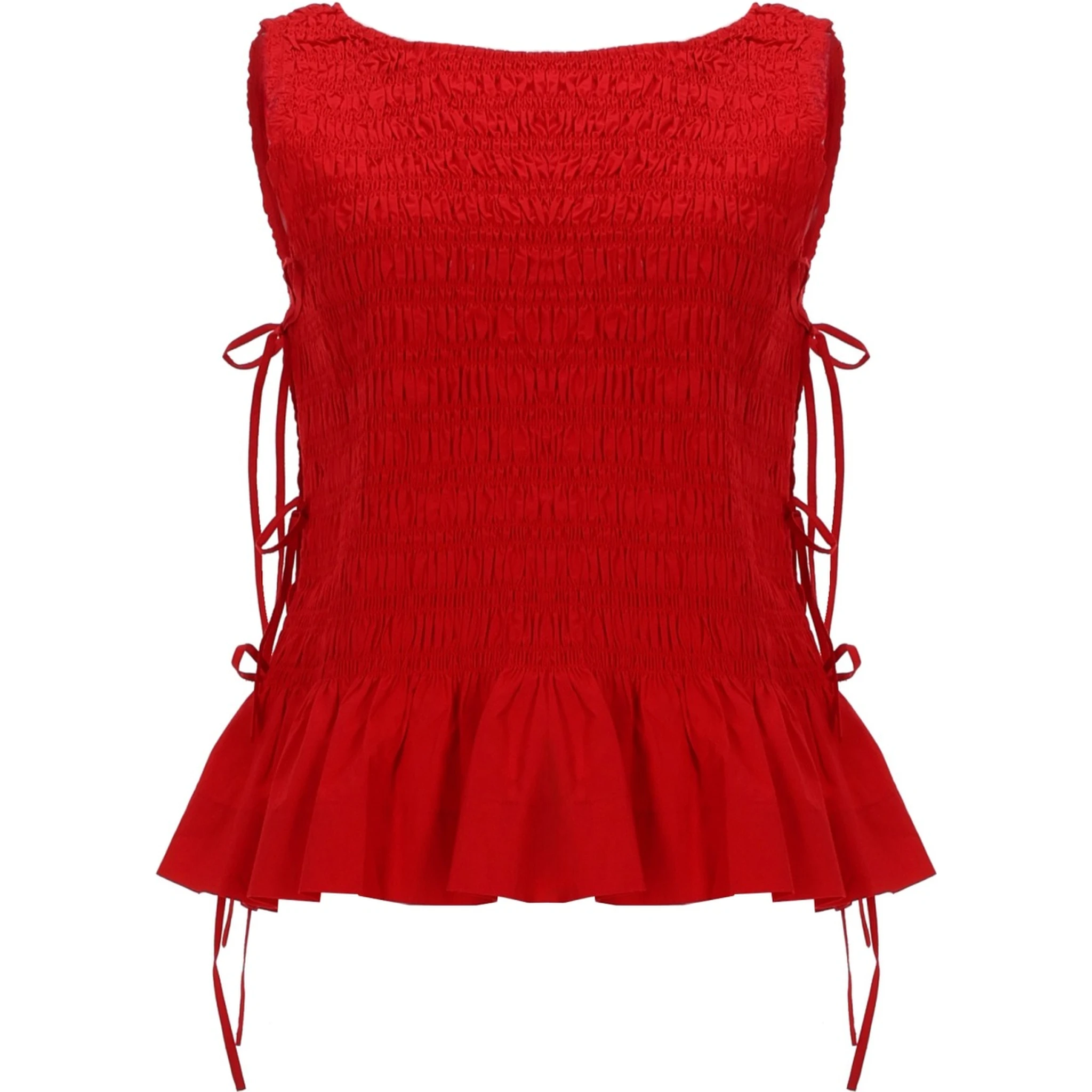 TOP "SMOCK" CON LACCI