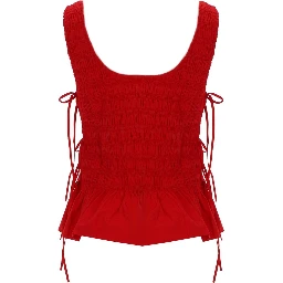 TOP "SMOCK" CON LACCI