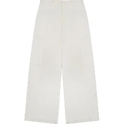 PANTALONE IN TWILL DI VISCOSA