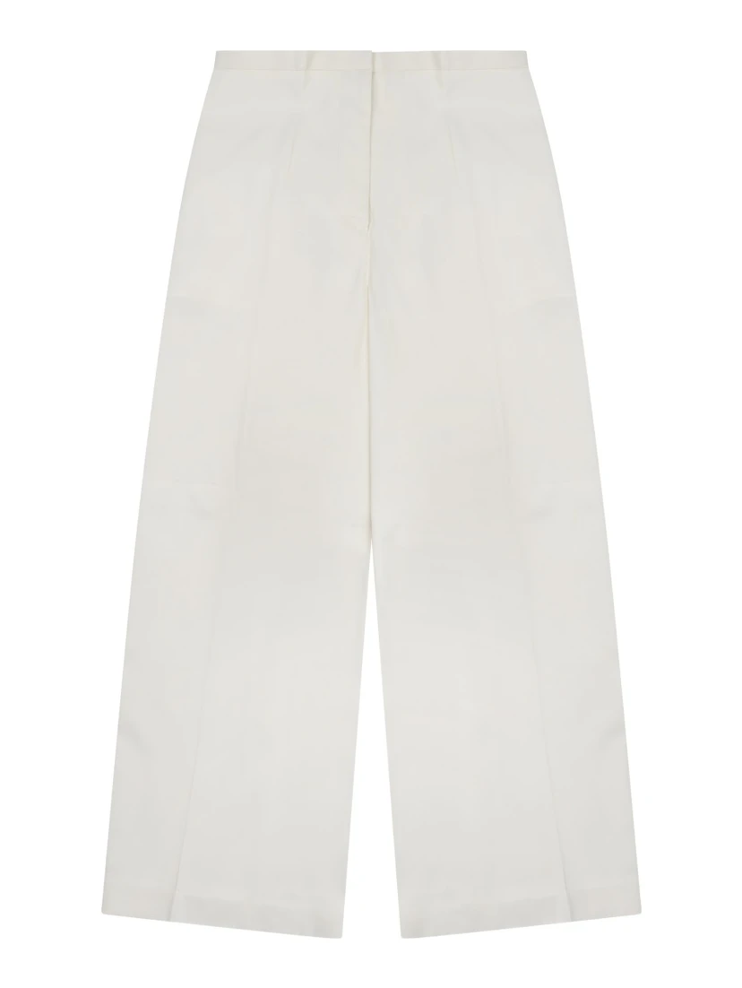 PANTALONE IN TWILL DI VISCOSA