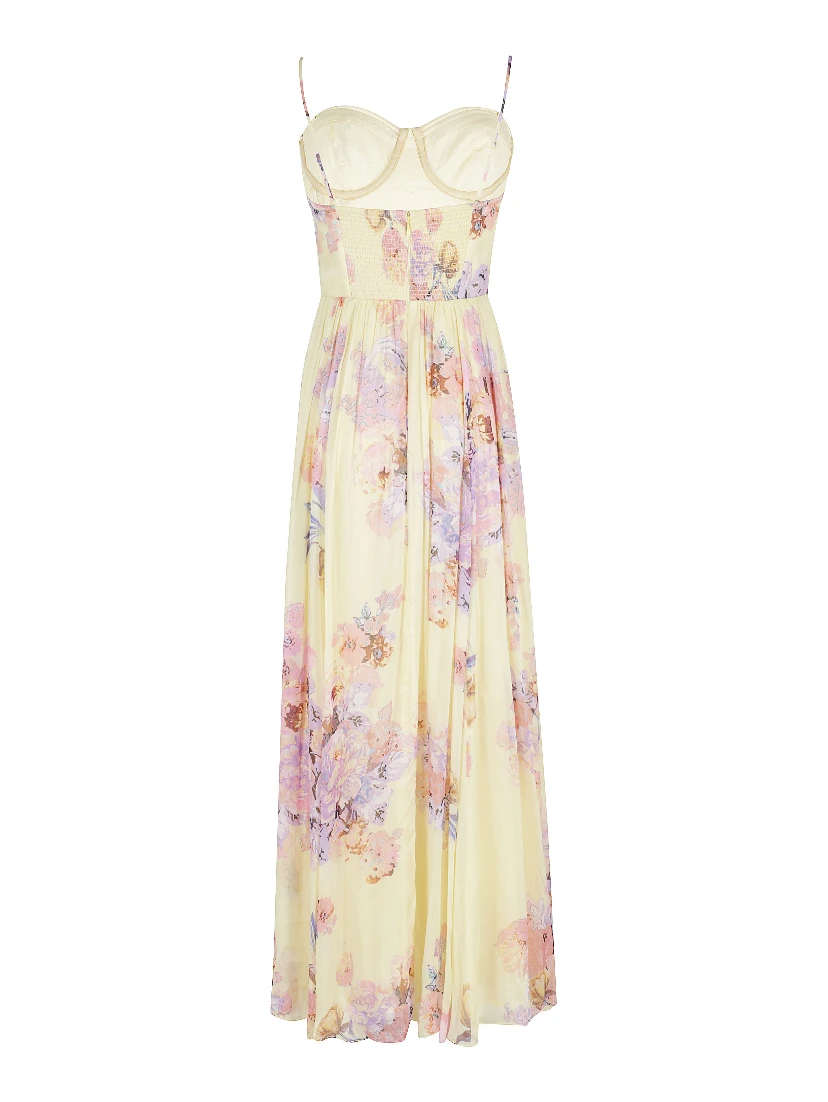 CORSETTED LONG DRESS