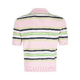 STRIPE FITTED POLO