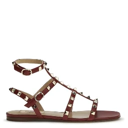Brown Calf Leather Bos Taurus Strap-On Sandals