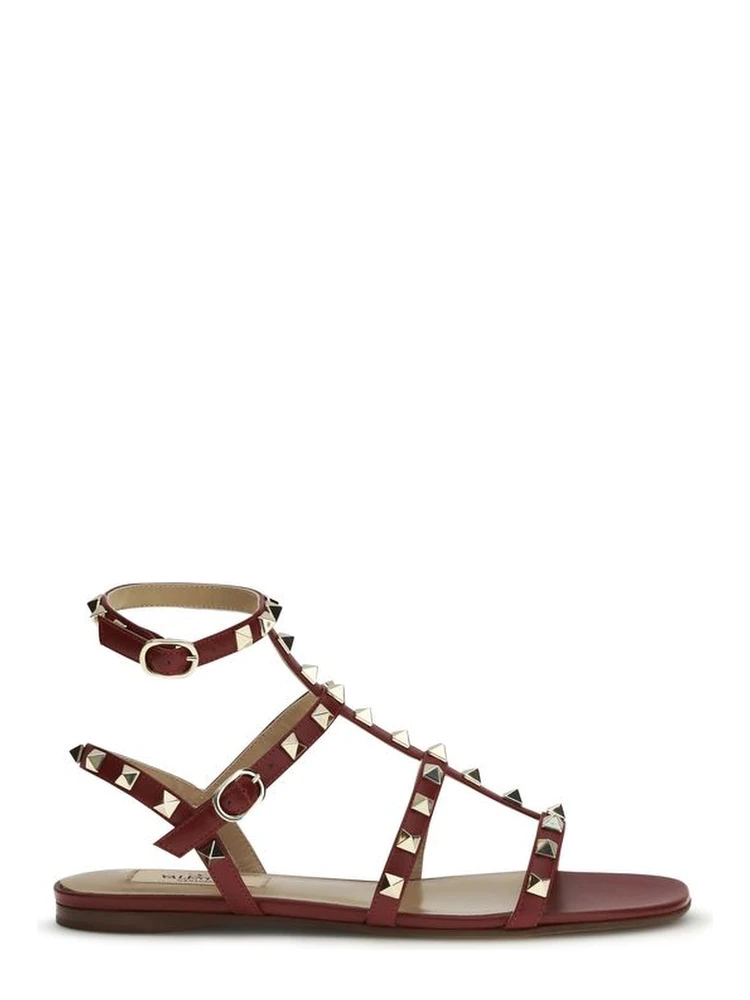 Brown Calf Leather Bos Taurus Strap-On Sandals