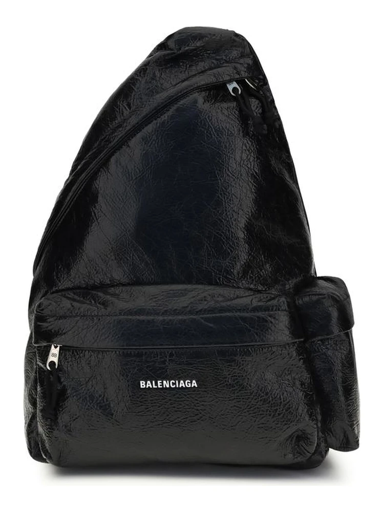 Black Nylon Backpack