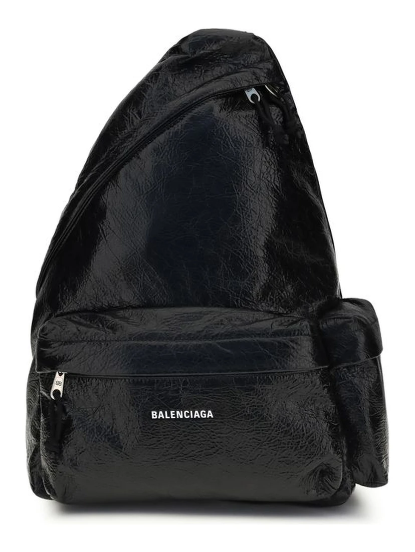 Black Nylon Backpack