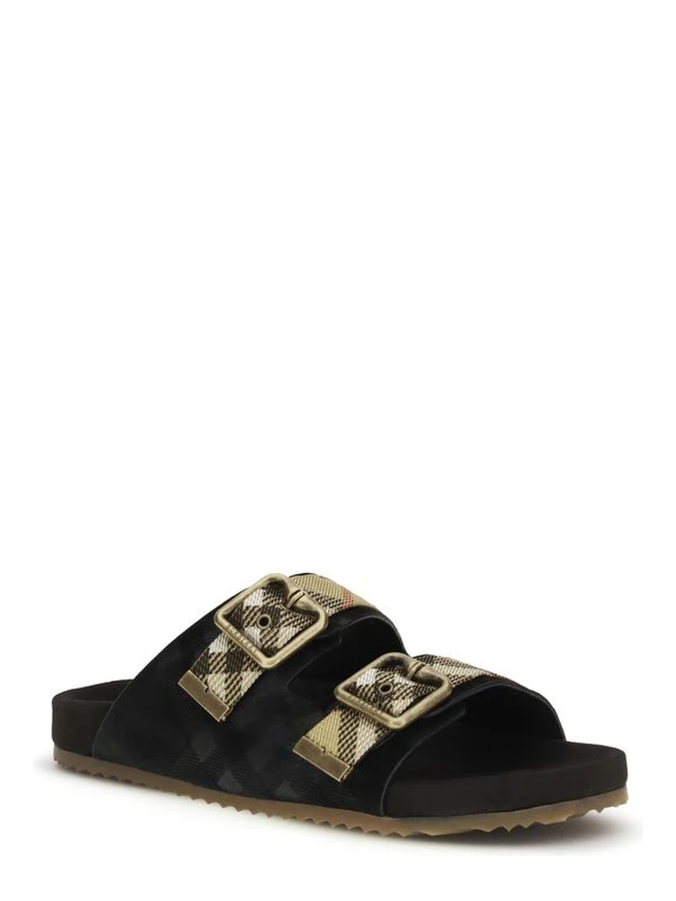 Black Calf Leather Bos Taurus Strap-On Sandals alternative