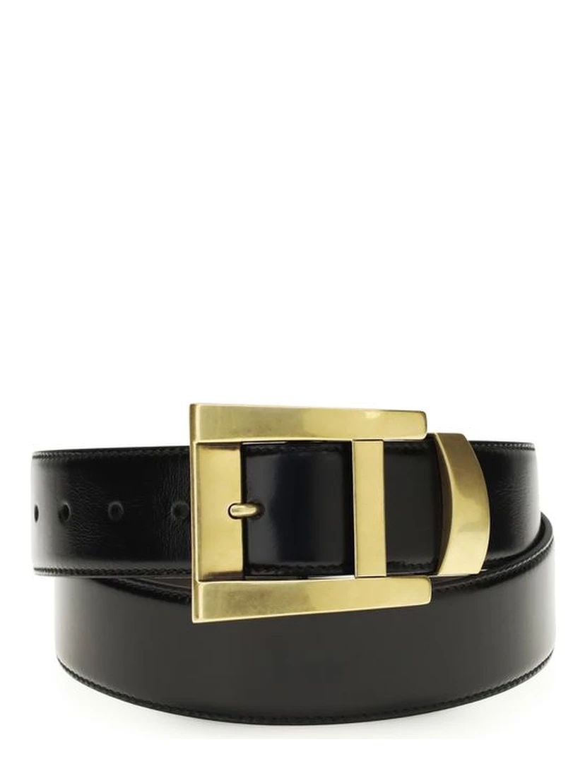 Black Calf Leather Bos Taurus Regular Belt