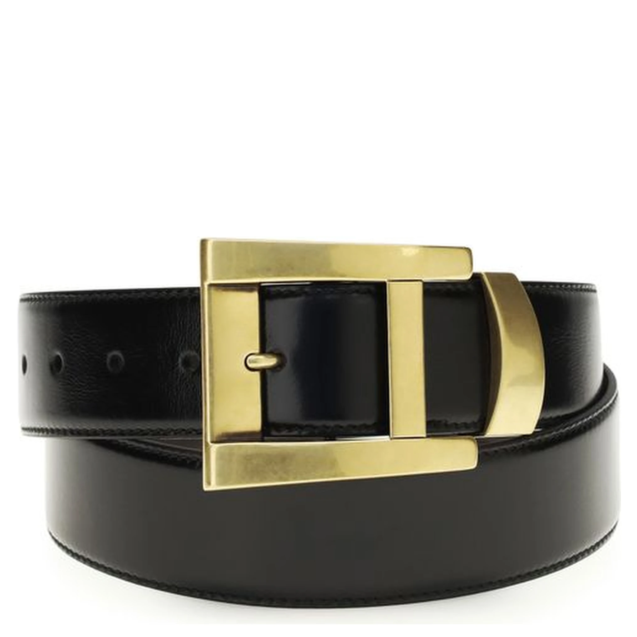 Black Calf Leather Bos Taurus Regular Belt