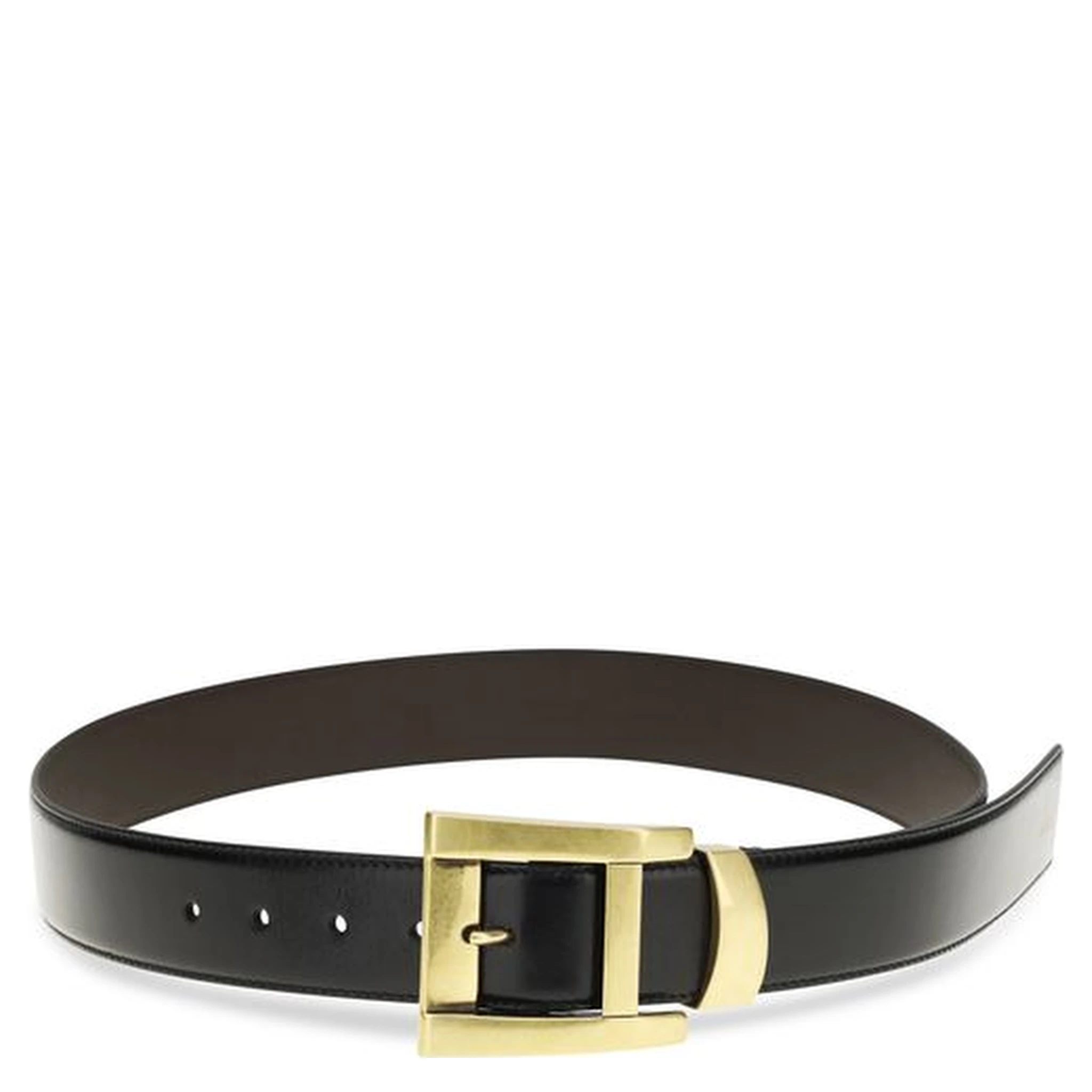 Black Calf Leather Bos Taurus Regular Belt