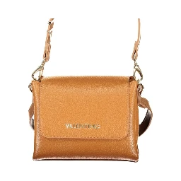 Brown Polyurethane Women's Bag
