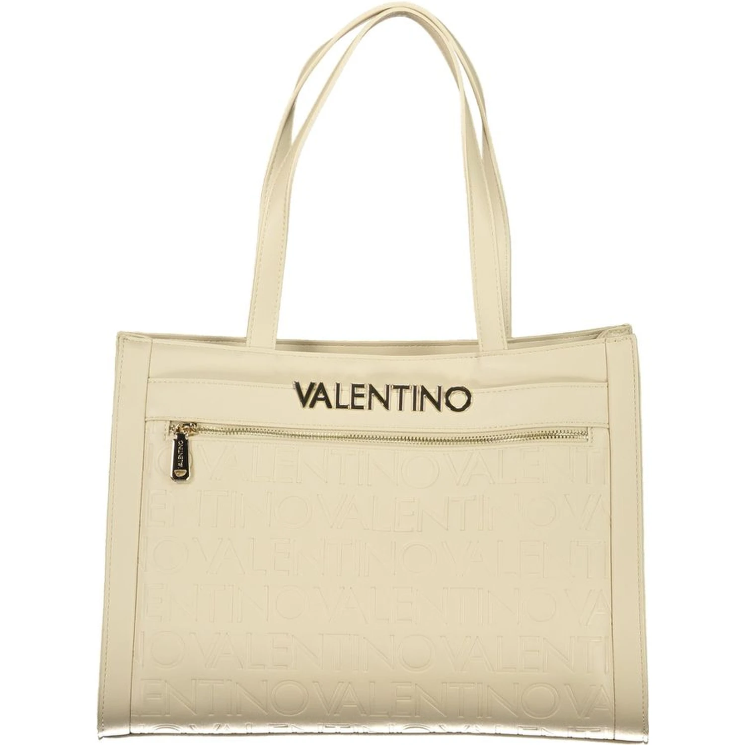 Beige Polyethylene Handbag