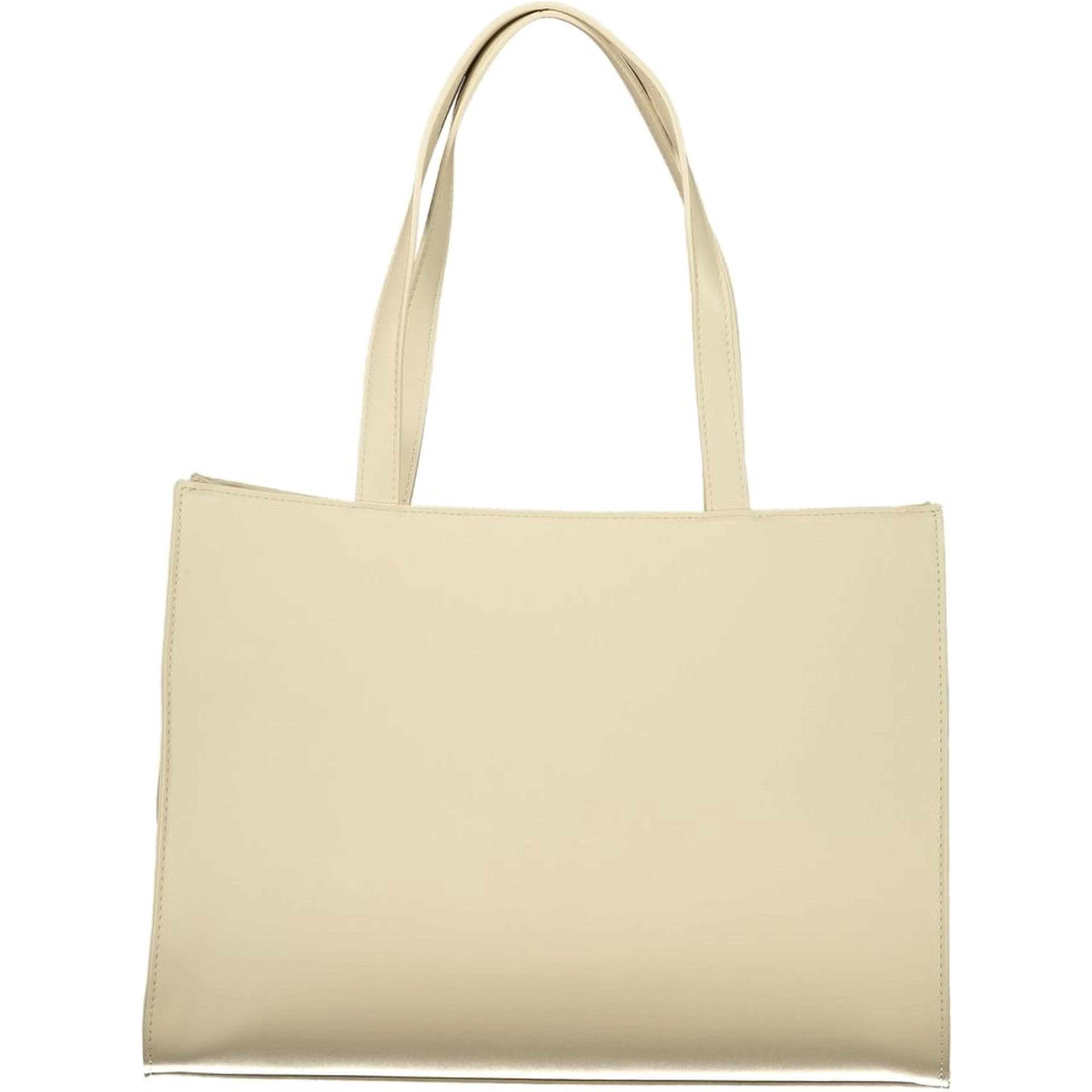 Beige Polyethylene Handbag