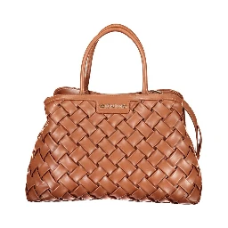 Brown Polyurethane Women's Bag