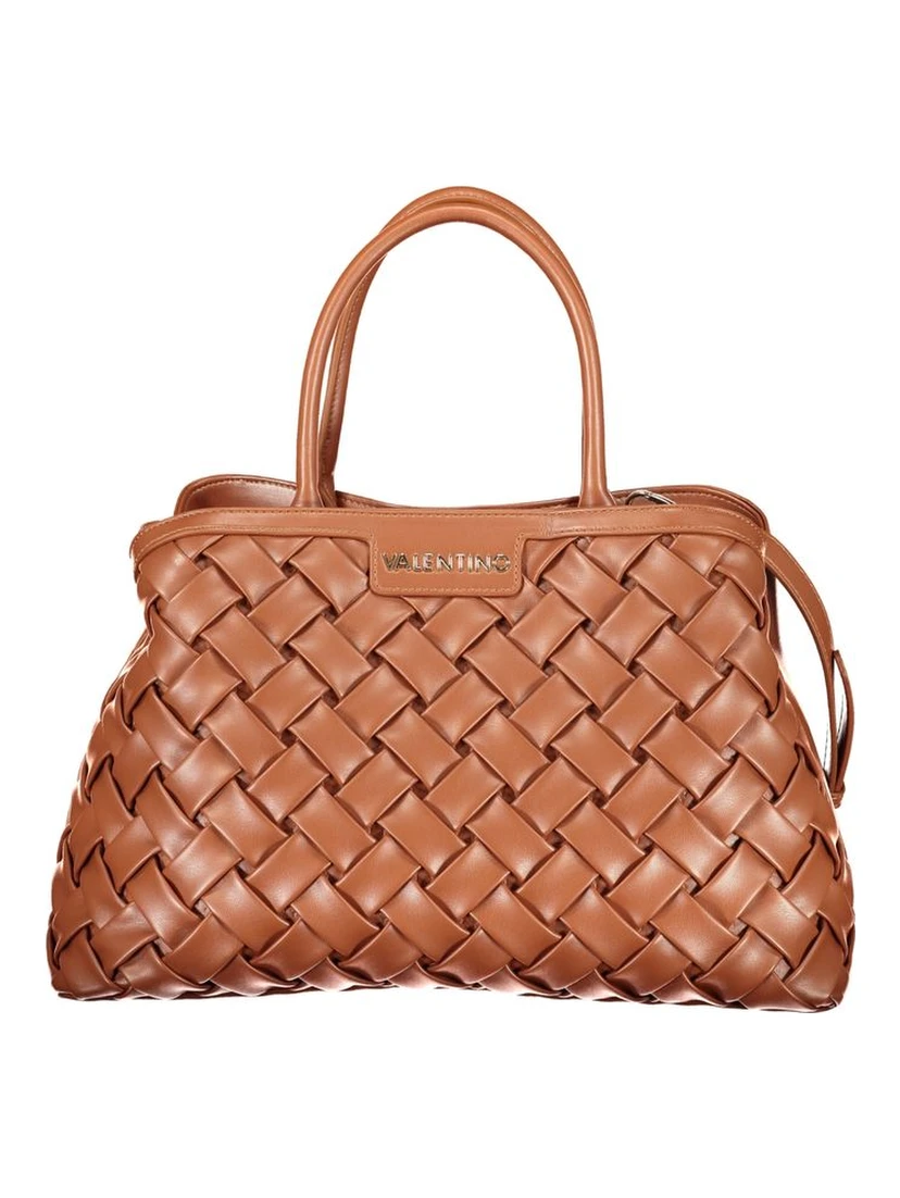 Brown Polyurethane Women's Bag
