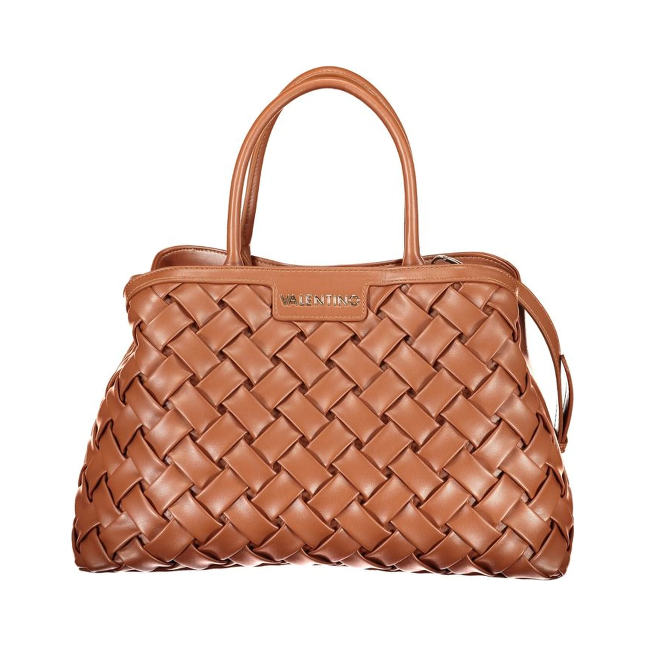 Brown Polyurethane Women's Bag