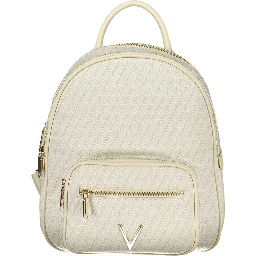 Beige Polyethylene Backpack