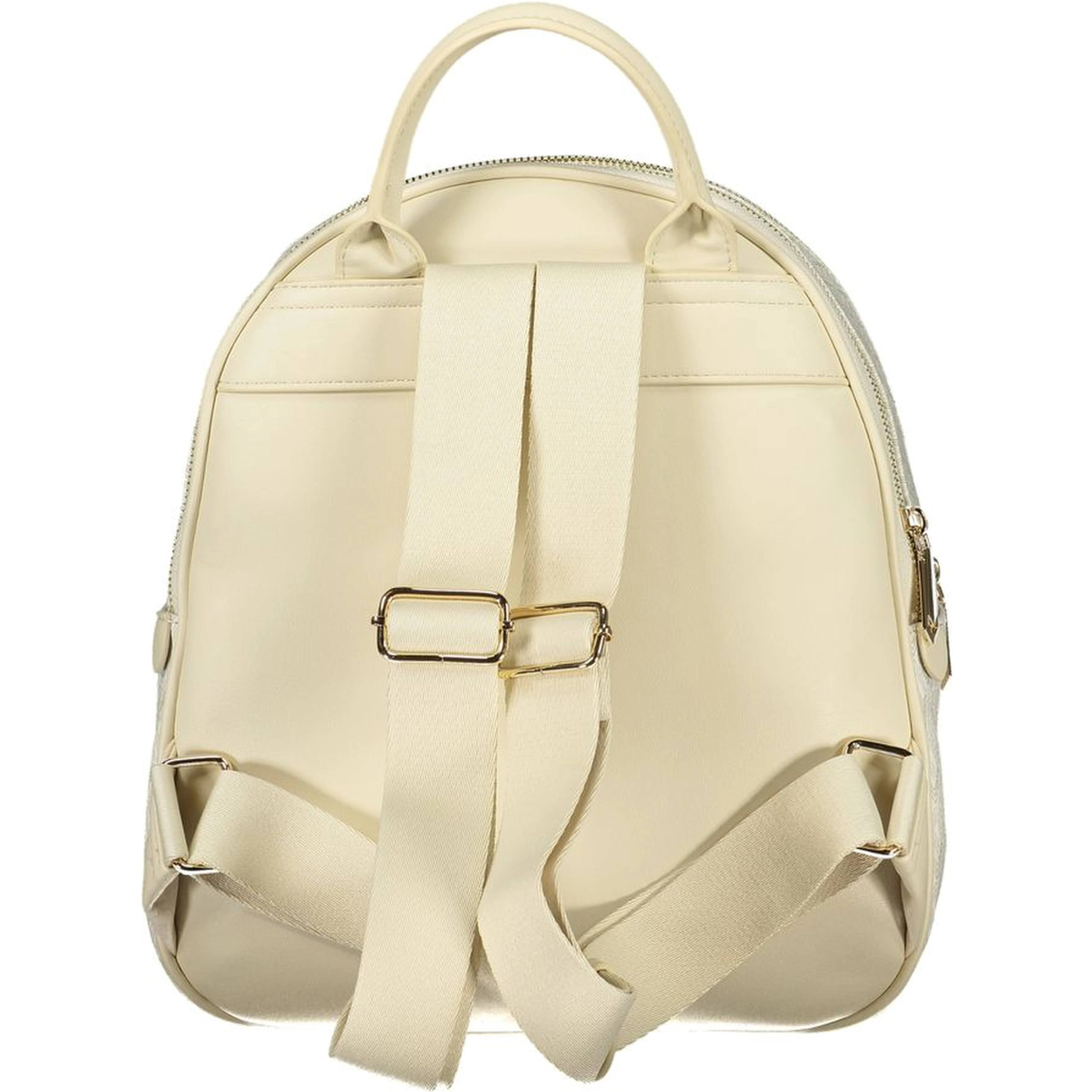 Beige Polyethylene Backpack