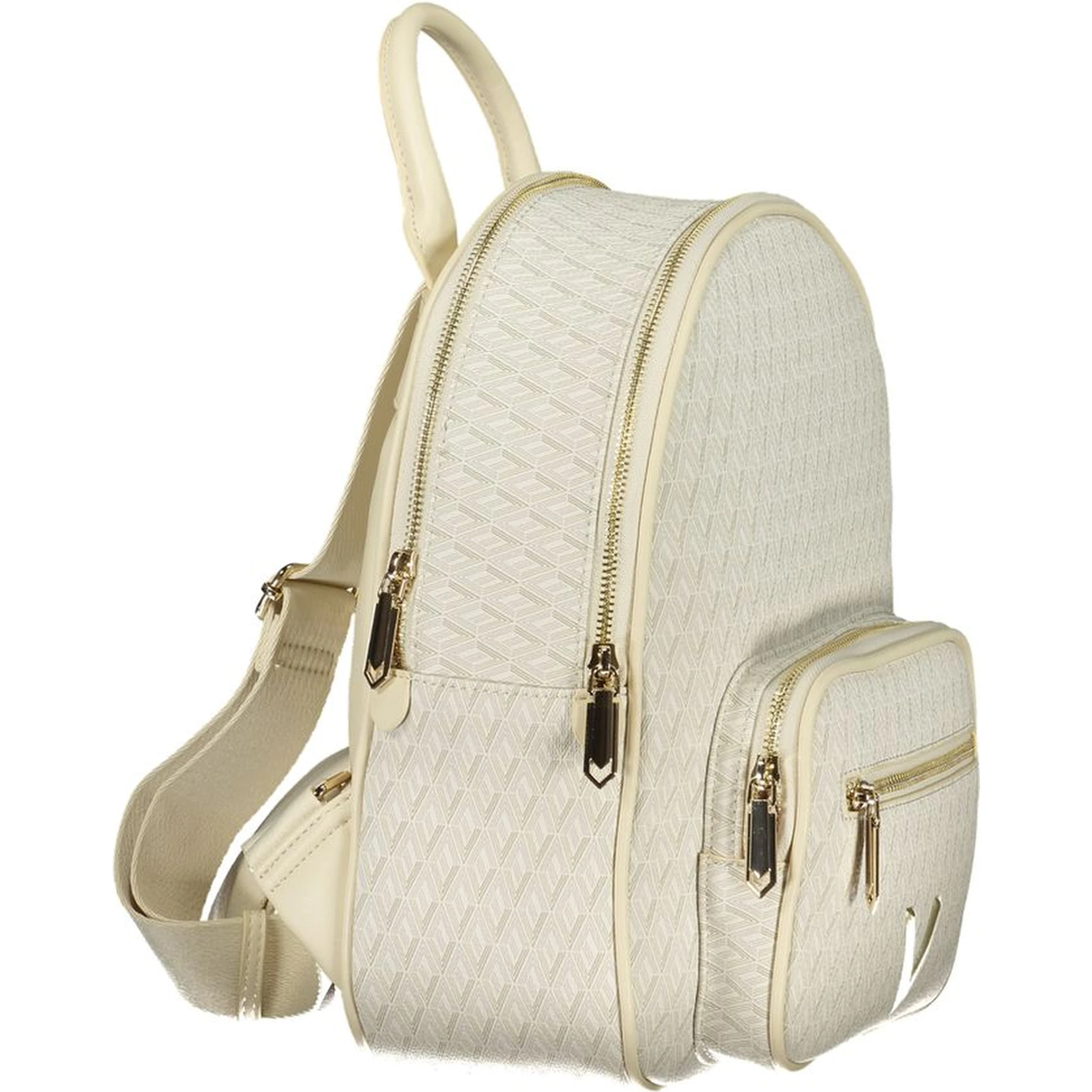 Beige Polyethylene Backpack