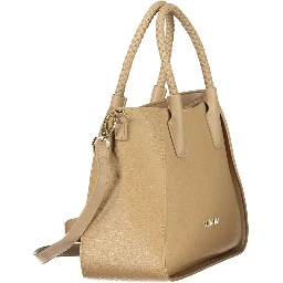 Beige Polyethylene Handbag