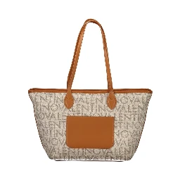 Beige Polyethylene Handbag