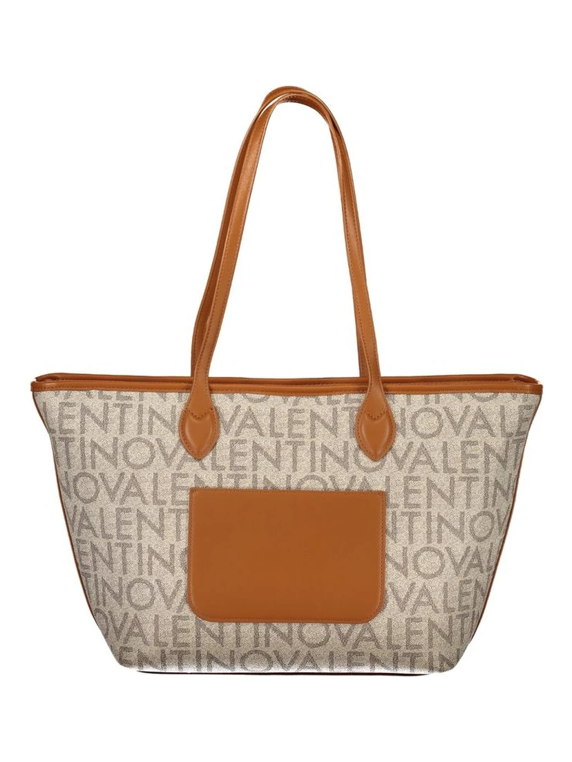 Beige Polyethylene Handbag