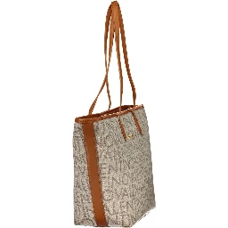 Beige Polyethylene Handbag