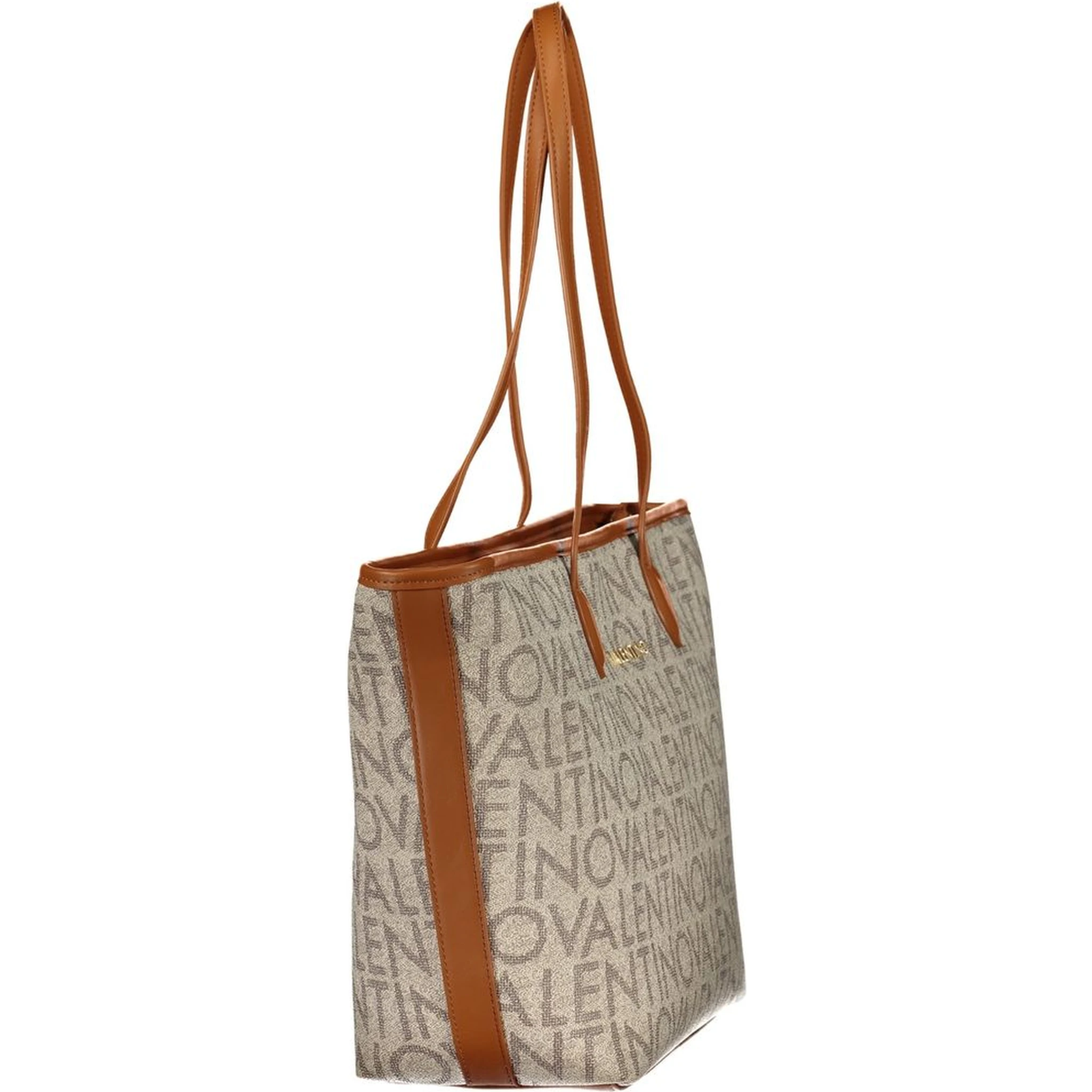 Beige Polyethylene Handbag