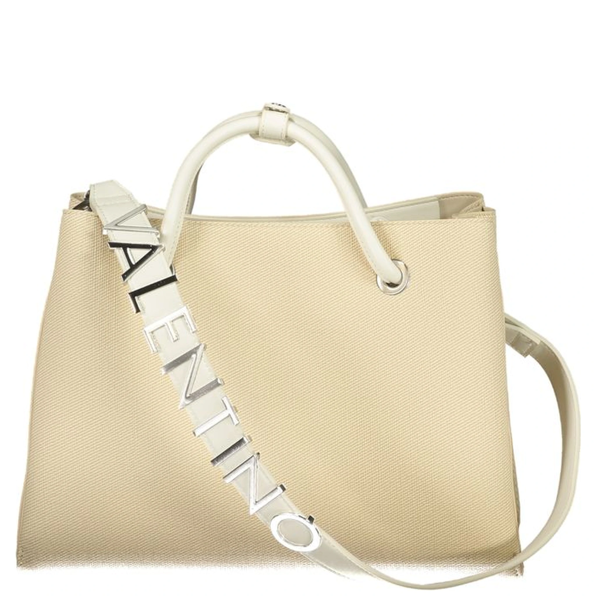 Beige Polyethylene Handbag
