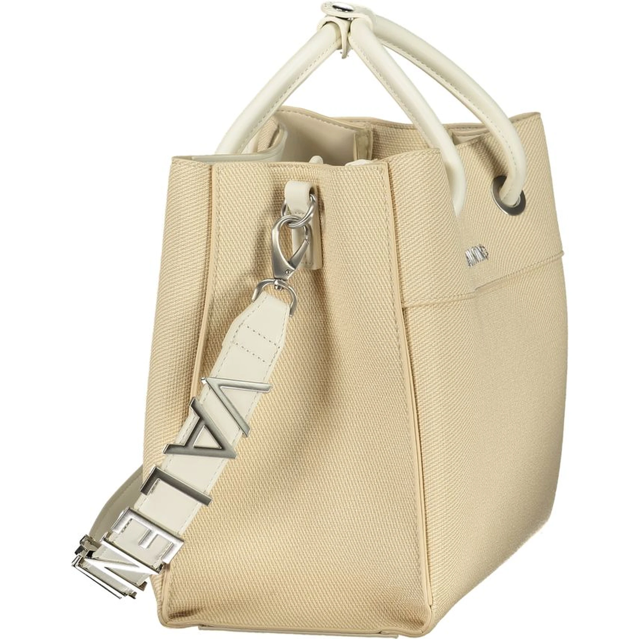 Beige Polyethylene Handbag