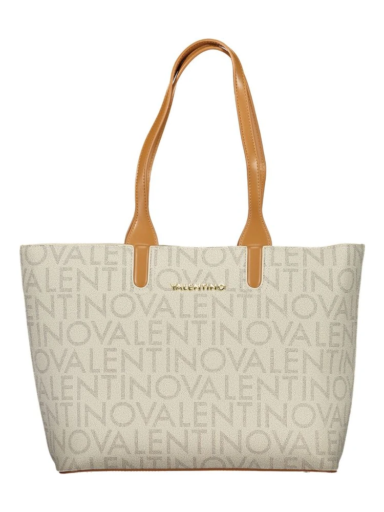 Beige Polyethylene Handbag