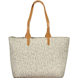 Beige Polyethylene Handbag