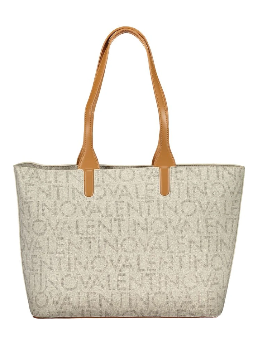 Beige Polyethylene Handbag