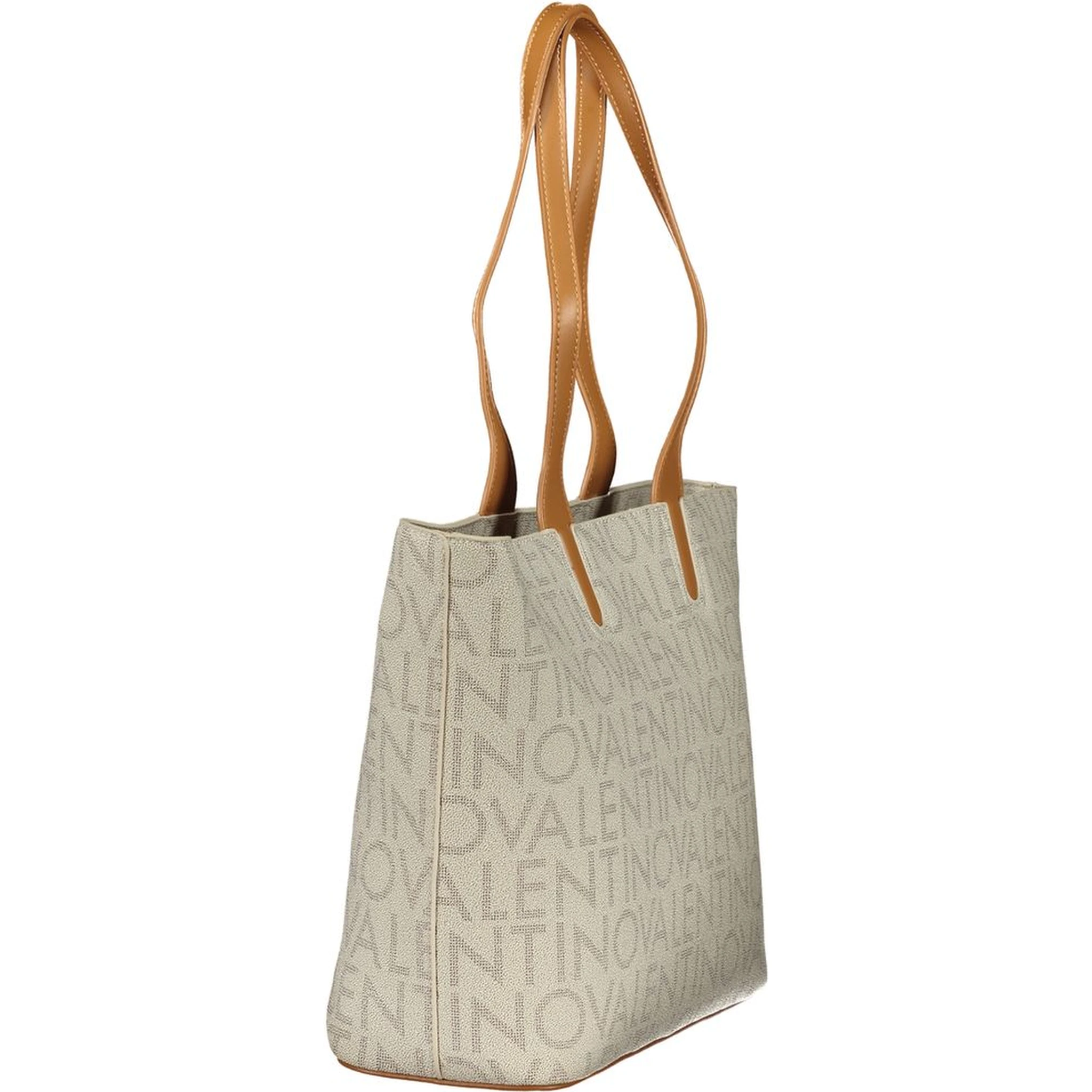 Beige Polyethylene Handbag