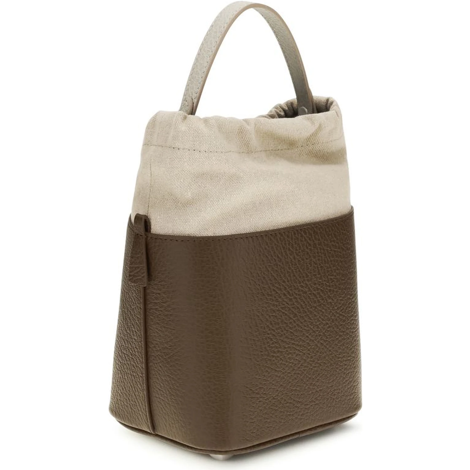 Brown Calf Leather Bos Taurus Backet Bag