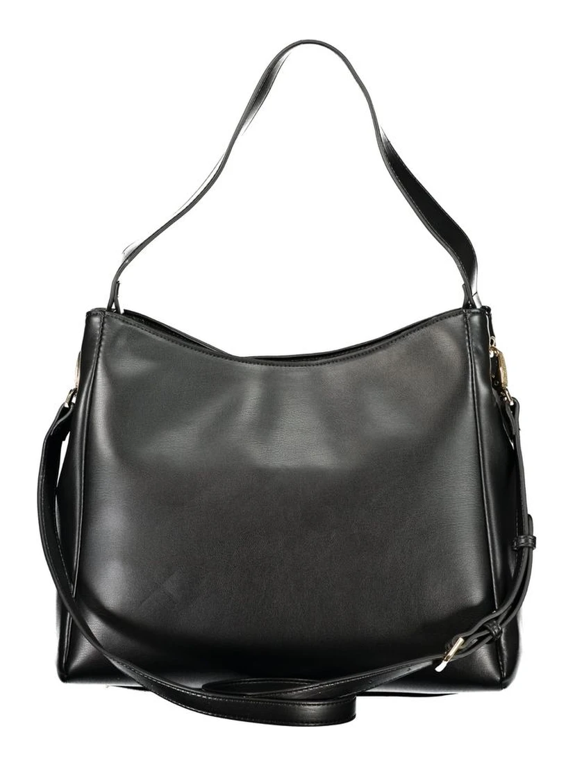 Black Polyurethane Women's Bag