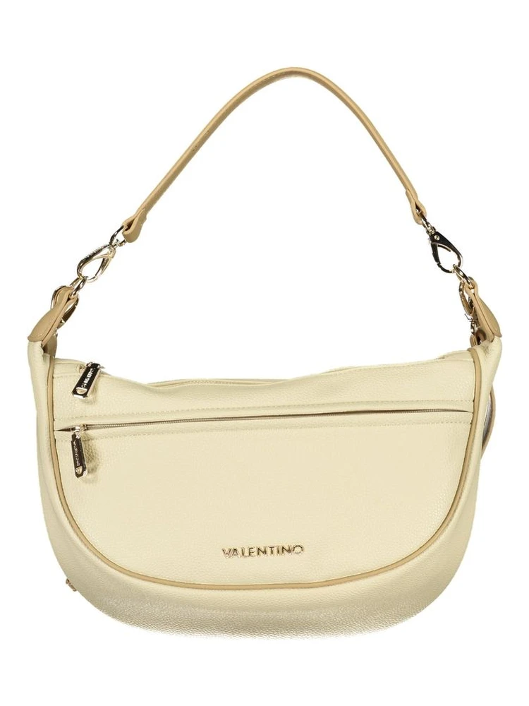 Beige Polyurethane Women's Bag