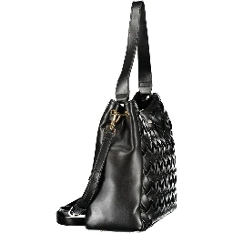 Black Polyurethane Women's Bag