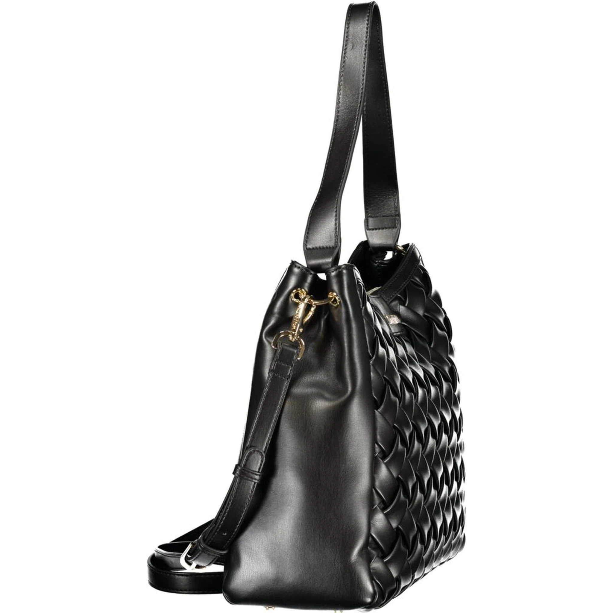 Black Polyurethane Women's Bag