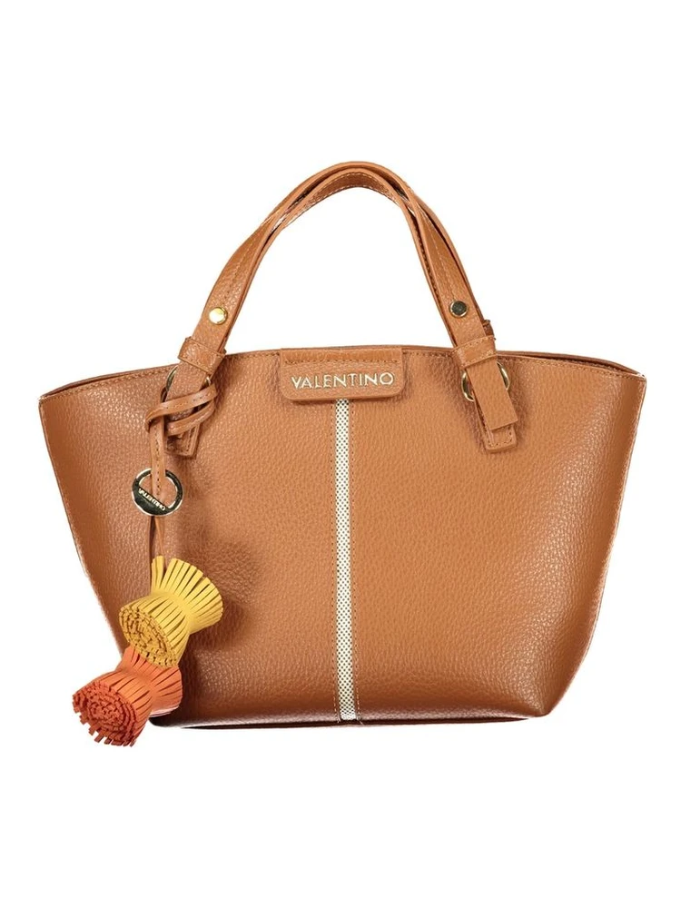 Brown Polyurethane Women's Bag