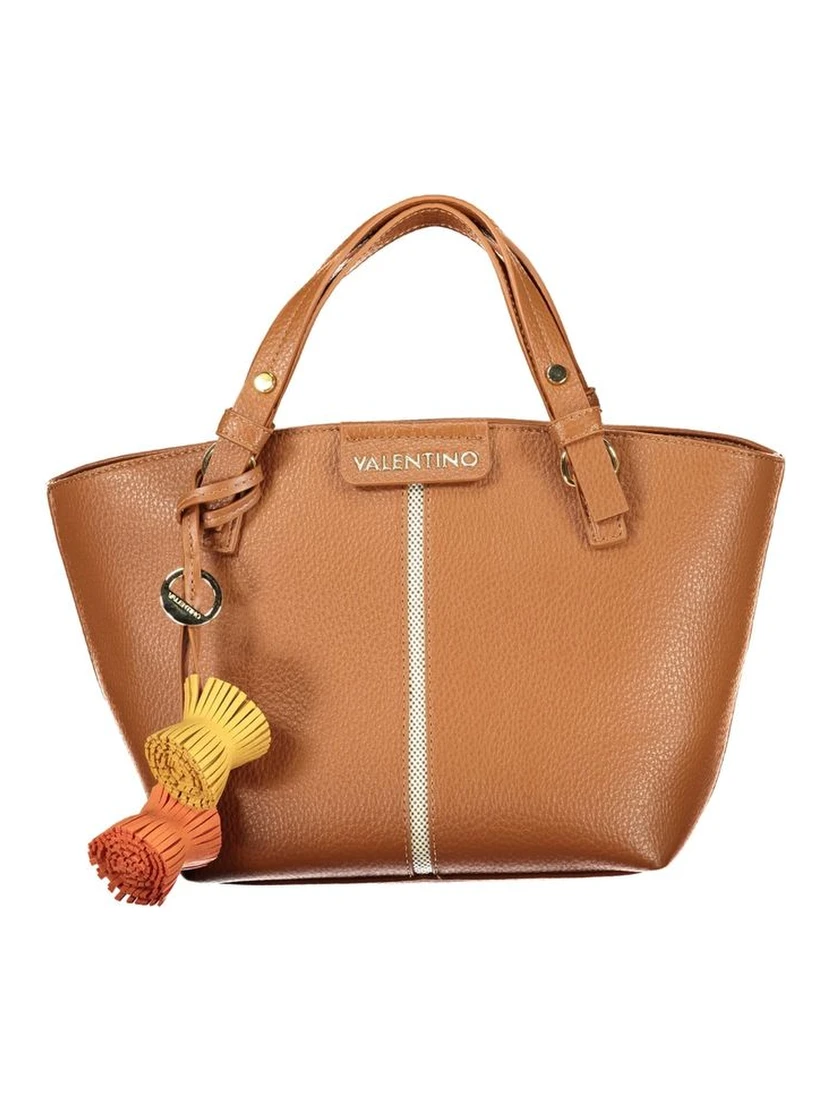 Brown Polyurethane Women's Bag