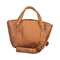 Brown Polyurethane Women's Bag