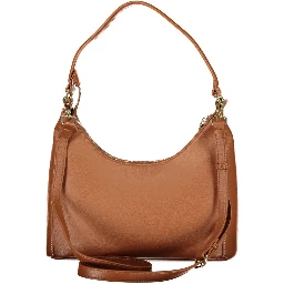 Brown Polyurethane Womens Bag