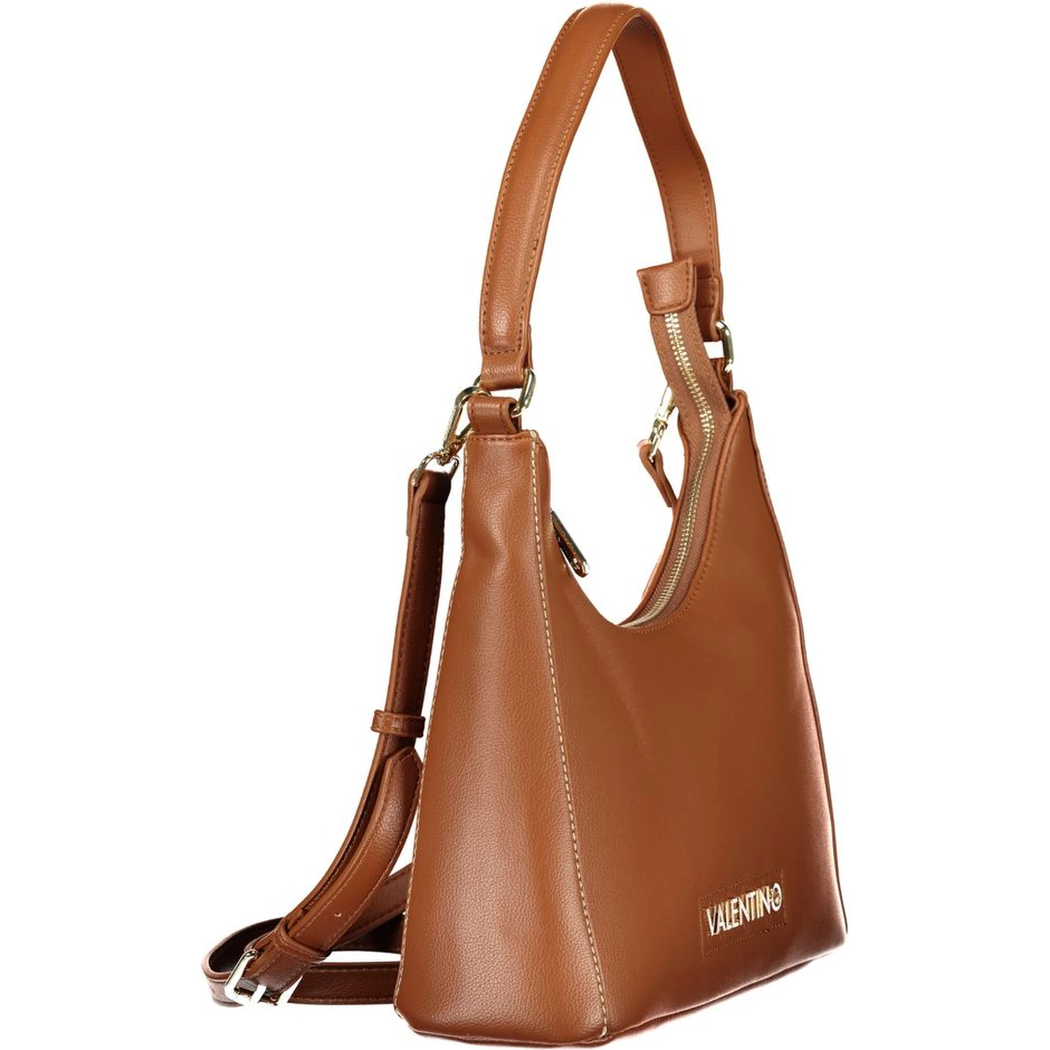 Brown Polyurethane Womens Bag