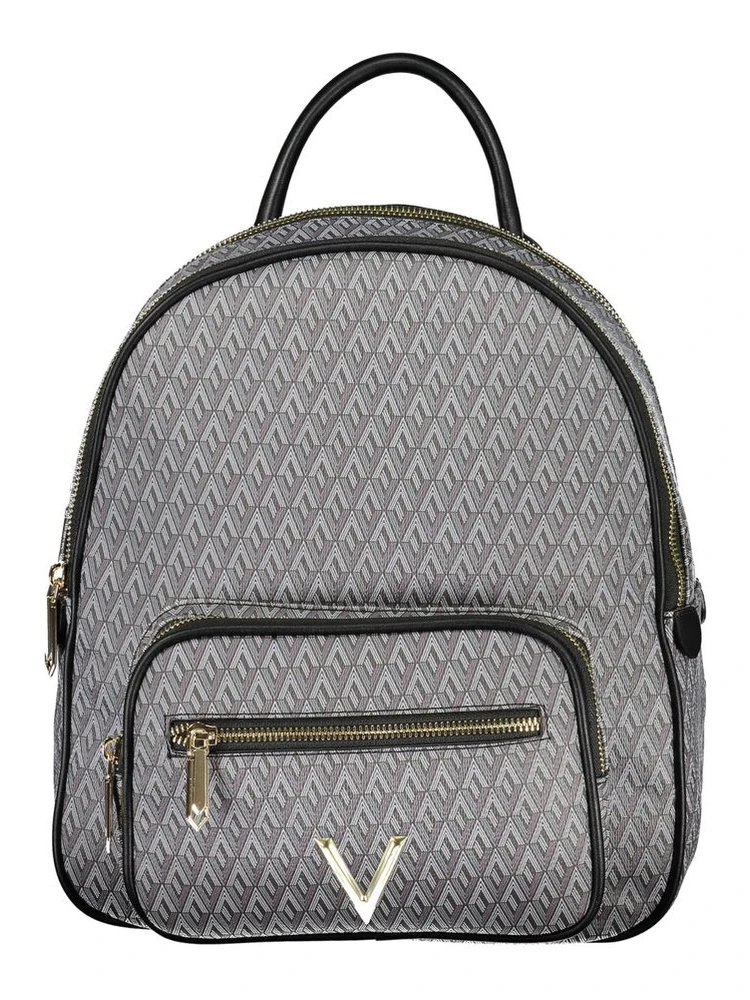 Black Polyurethane Women's Backpack