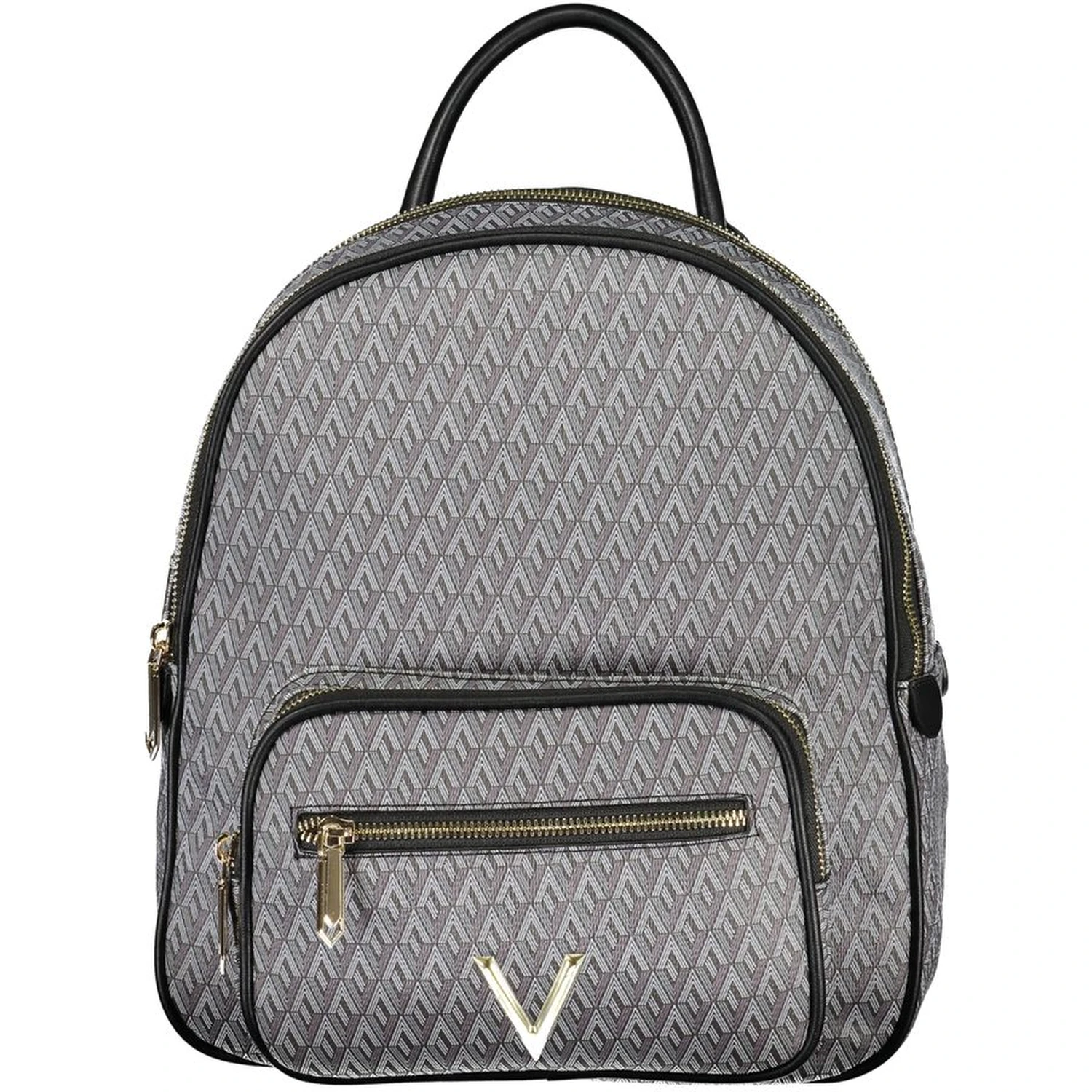 Black Polyurethane Women's Backpack