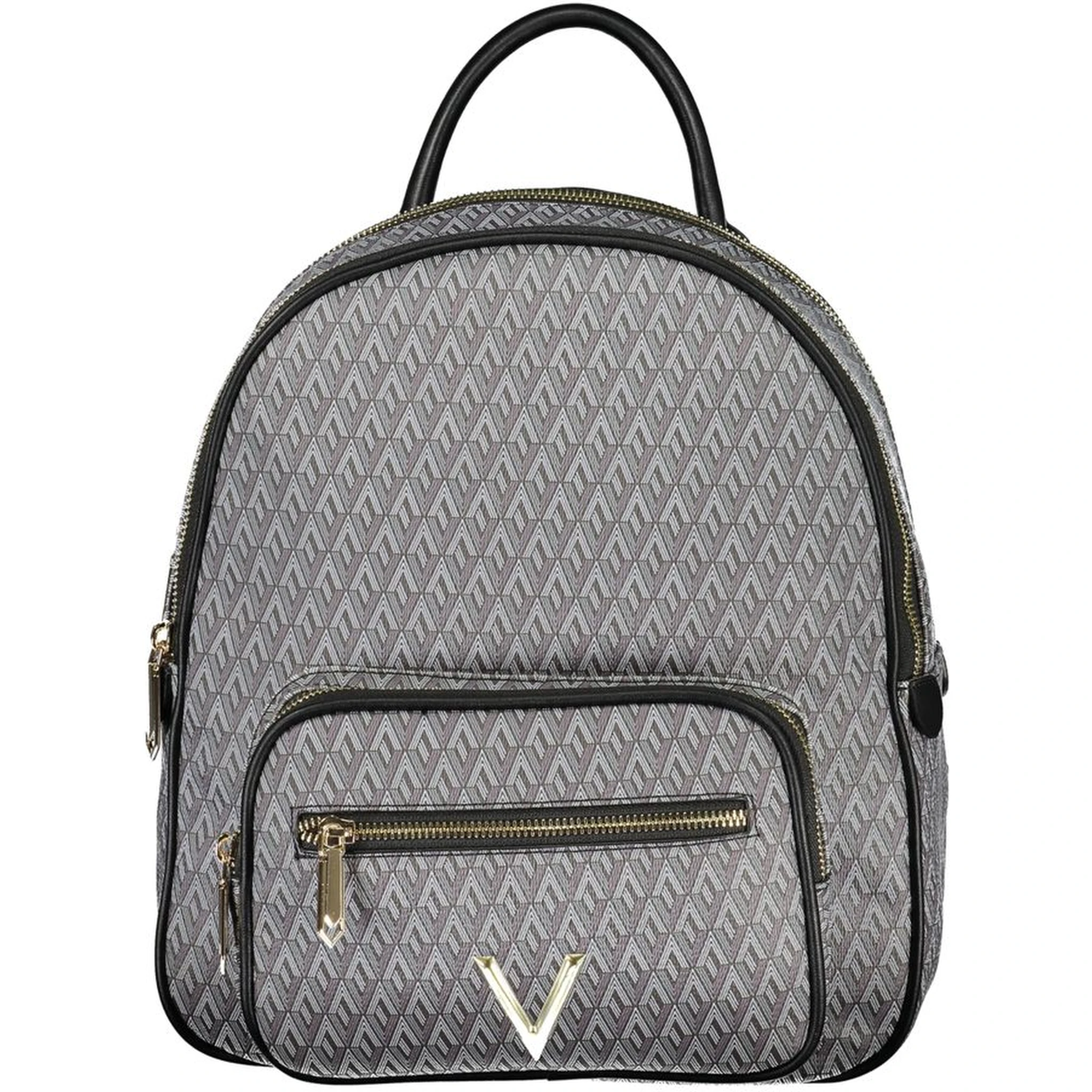 Black Polyurethane Women's Backpack